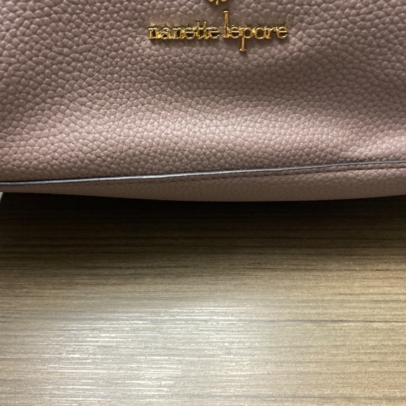 Nanette Lepore Mandie Convertible Satchel Pink purple purse crossbody handbag - Picture 6 of 11